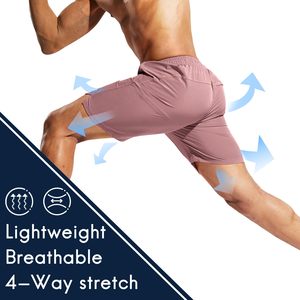 Pantalones cortos con cintura elástica para hombre, ropa de calle, cómodos, informales, con cordón, ligeros, de secado rápido, para hombre, pantalones cortos con logotipo estampado personalizado - Product Image 5
