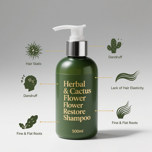 Shampooing naturel à base de plantes et de fleurs de cactus <span class=keywords><strong>pour</strong></span> la réparation des <span class=keywords><strong>cheveux</strong></span> | Sans sulfate, hydratant et soin du cuir chevelu | Traitement bio <span class=keywords><strong>pour</strong></span> la croissance des <span class=keywords><strong>cheveux</strong></span> - Product Image 2