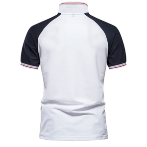 Vente en gros de polo grande taille pour hommes T-shirt en coton sport avec logo personnalisé en tricot à motif uni en polyester vierge et imprimé golf - Product Image 2