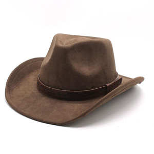 Factory Custom Summer <b>Sun</b> <b>Hat</b> for <b>Men</b> & Women Unisex <b>Stylish</b> Cowboy Straw <b>Hat</b> Wide Brim Beach <b>Hat</b> Wholesale Leather Material - Product Image 3