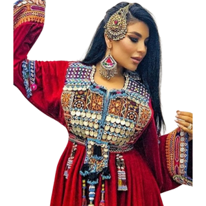 AFGHANI KUCHI FEMME VÊTEMENTS ROBE AFGHANI KUCHI FESTIVAL VÊTEMENTS ROBE BRODERIE FAITE MAIN ROBE TRIBALE TRADITIONNELLE POUR FEMMES ÉLÉGANCE - Product Image 6