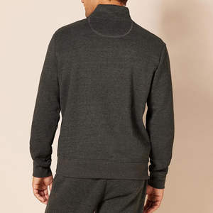 <b>Men's</b> Custom Half <b>Quarter</b> <b>Zip</b> Fleece Crewneck Pullover Breathable Knitted <b>Sweaters</b> for Winter Wholesale Cheap - Product Image 1