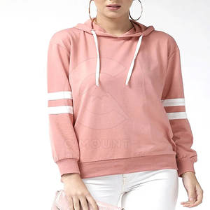 Jersey liso bordado 3D sudaderas con capucha calidad superior nuevo diseño 100% algodón sudaderas con capucha para bordado 3D sudaderas con capucha para mujer - Product Image 4
