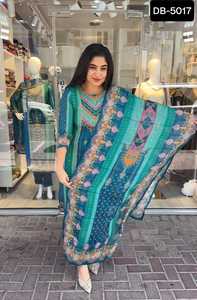 ใหม่ออกแบบโดยดีไซเนอร์สำหรับผู้หญิงชุดงานแต่งพิมพ์ลายดิจิตัลขนาดใหญ่ลาย salwar kameez - Product Image 6