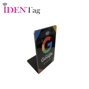 Acrylic Google xem xét NFC bảng đứng hiển thị mã QR 13.56Mhz cho nhà hàng menu NFC xem xét thẻ - Product Image 3