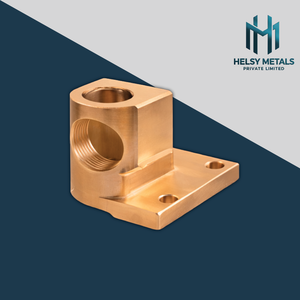 บล็อกเกลียวทรงสี่เหลี่ยมผืนผ้าแบบกำหนดเองพร้อมตัวเรือนทองเหลือง VMC มีรูยึดสำหรับการควบคุมของไหลและการประกอบชิ้นส่วนเครื่องจักร - Product Image 4