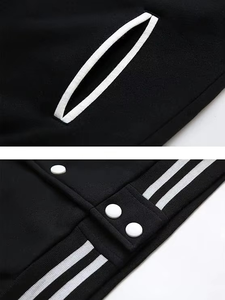 Custom Varsity Jacket Hombres Letterman Béisbol Brazos de cuero al aire libre Chaqueta informal de invierno con parches - Product Image 4