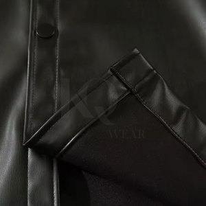 Men Solid Knitted Leather <b>Shirt</b> Button Front Short Sleeve Quick Dry Lightweight Stylish Streetwear Fashion <b>Shirt</b> for <b>Party</b> - Product Image 6