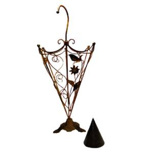 Porte-parapluie élégant en forme de seau avec abat-jour en laiton, idéal pour la décoration intérieure et le rangement des vêtements de pluie. - Product Image 1