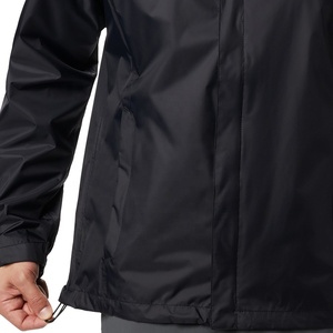 Lightweight Coated Stand Outdoor <b>Jacket</b> Custom Tag Label Trekking Outfit Low MOQ Packable Training Gym Windbreaker Bulk Workout - Product Image 5