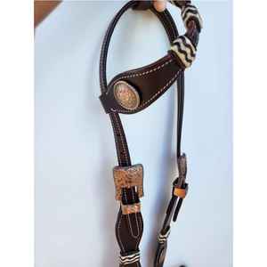Qualité supérieure Western Horse Headstall Produit en cuir essentiel au meilleur prix - Product Image 2
