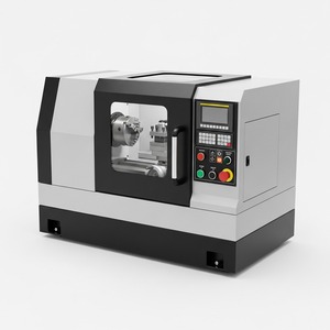 Petite machine à tour CNC 220V Siemens à broche unique pour la formation éducative, l'atelier, le travail artisanal, l'usinage par lots de métaux, de plastique et de bois - Product Image 1