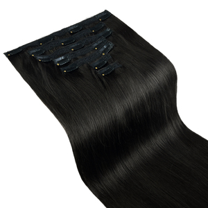 Extensiones de Cabello Chino K.SWIGS con Clip, Doble Trama, Cabello Virgen Remy 100% con Cutícula Alineada, Suaves, Sin Costuras, Sin Puntas Abiertas - Product Image 2