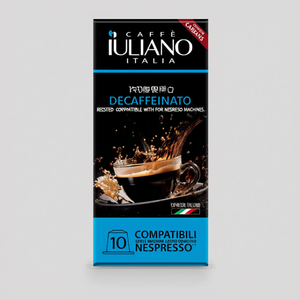 Capsule di Espresso Decaffeinato, Confezione da 10, Tostato, Compatibili con Macchine Nespresso, di Caffe Iuliano - Product Image 3