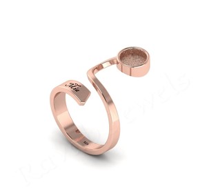 2025เทรนด์925สเตอร์ลิงเงินสเตอริง6มม. แหวนตั้งค่าฝาเปล่าขี้เถ้าเรซินทำงานน้ำนมแม่ทำด้วยตัวเองเครื่องประดับการค้นหางาน - Product Image 4