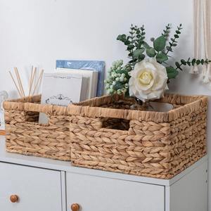 Woven <b>Basket</b> <b>Wicker</b> <b>Baskets</b> for Shelves with Handles Handmade Storage <b>Basket</b> Wholesale eco-friendly Made in Vietnam - Product Image 3