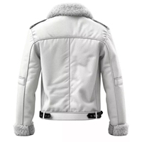 Blouson Aviateur B3 Tendance pour Homme en Cuir de Mouton Véritable avec Doublure en Fourrure Shearling – Chaud, Respirant, Hiver, Style Motard Décontracté, OEM