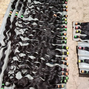 Extensiones de Cabello Remy Indio al por Mayor para Trenzas, Doble Trama a Máquina, Calidad de Exportación, Proveedores y Fabricantes de Confianza de la India - Product Image 2