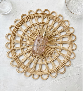 2023 nouveau napperon en rotin en osier de conception, assiette de chargeur en rotin, décor à la maison fabriqué au Vietnam - Product Image 4