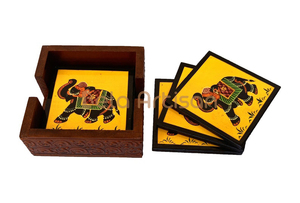 Posavasos de Resina Rústico Hecho a Mano Personalizable con Diseño Atractivo, Grabable para Bodas, Artículo Promocional - Product Image 6