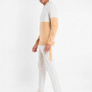 Ensemble de survêtements pour hommes, style actuel, usage extérieur, grande taille, logo personnalisé, coupe-vent, respirant, 100% coton, hiver - Product Image 3