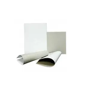 涂布纸纸板白色灰色背面140gsm至450gsm超级豪华 (灰色背面/白色背面) 光泽表面亮灰色颜料