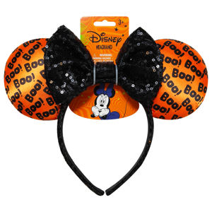 H.E.R ACCESSORIES Sous Licence Disney Minnie Mouse Halloween Oreilles Costume Bandeau Avec Arc et Oreilles De Caractère Arc Orange Âges 3 + - Product Image 1