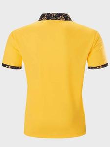 Nouveau design polo décontracté à manches courtes 100% coton pour hommes polo de golf respirant de couleur unie pour hommes - Product Image 2