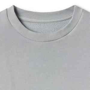 100% Cotton Heather <b>Grey</b> Crew Neck <b>Sweatshirts</b> Plain Oversized Custom logo Heavyweight French Terry <b>Sweatshirts</b> Manufacturer - Product Image 6