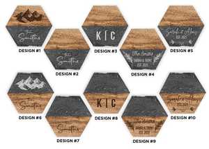 High Quality Handmade Resin <b>Coasters</b> <b>Set</b> Epoxy Drink Mats with Floral, Ocean & Glitter Designs for Export & Stone <b>Coasters</b> - Product Image 3