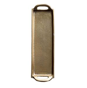 Plateaux de service décoratifs luxueux en laiton et aluminium faits à la main, finis pour l'hôtellerie, la maison et la décoration de table - Product Image 1