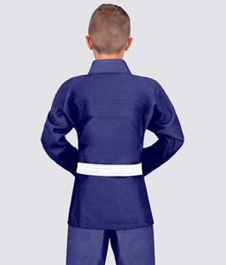 Haute qualité personnalisé bleu Royal enfants Poly coton respirant karaté uniforme ensemble à vendre à bas prix karaté costumes - Product Image 4