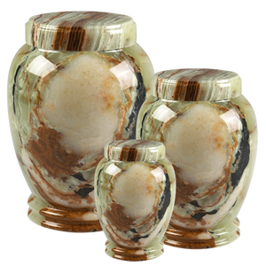 Urna de mármol de ónix verde, urnas de cremación de ónix para cenizas, urnas para cenizas humanas de ónix - Product Image 5