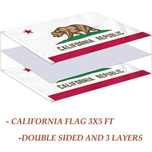Drapeau de l'État de la Floride 3x5 pieds pour extérieur, drapeaux double face à 3 couches, en polyester avec 2 œillets en laiton pour l'extérieur/l'intérieur (Floride) - Product Image 6