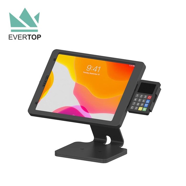 LST13-S Android Anti Theft Tablet Kiosk Stand for IPad 10 Counter Metal Feedback Table Tablet Kiosk Desk Display Tablet PC Kiosk