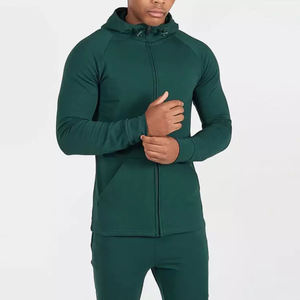 Couleur vert foncé sapin régulier mens haute qualité 2025 survêtement survêtement ensemble vêtements de sport décontractés OEM ODM fournisseur - Product Image 5