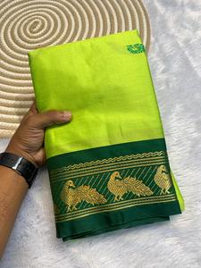 Sari en soie douce de style indien Banarsi avec un chemisier fantaisie, tenue de fête de mariage exclusive, sari ethnique pour femmes le plus vendu - Product Image 5
