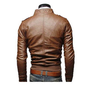 Producto más vendido, las mejores chaquetas de cuero ajustadas para hombre de invierno, chaqueta de cuero promocional de diseño personalizado - Product Image 3