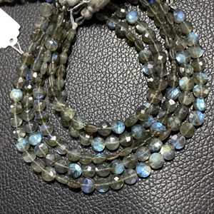 Labradorite perles à facettes autres formes 5MM perceuse verticale bonne qualité pierre précieuse Flashy arc-en-ciel noir naturel pour la fabrication de bijoux - Product Image 4