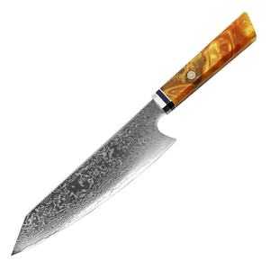 Wholesale Customized High Quality OEM ODM Service Professional Resin Handle Damascus Steel <b>Kitchen</b> <b>Knife</b> Fixed <b>Sharp</b> Blade - Product Image 1