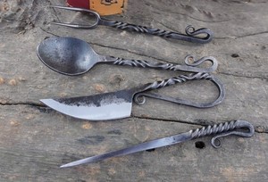 Top Selling Hand Forged Medieval <b>Flatware</b> <b>Set</b> for Home Weddings Restaurant in Low Price - Product Image 2