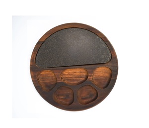 Plateau en bois dernier design unique plateau de service en bois plateau de petit déjeuner en bois d'açaïa nouveau plateau de haute qualité en gros - Product Image 1