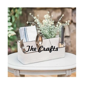 Porte-couverts en métal de couleur blanche avec porte-couverts à quatre compartiments de qualité supérieure au prix de gros - Product Image 2