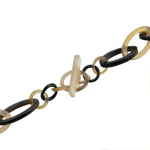 Ensemble de collier pendentif en corne de buffle de style moderne fait à la main ensemble de cadeaux personnels carrés en forme de trapèze - Product Image 3