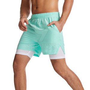 กางเกงยิมขาสั้นคุณภาพสูง เอวยางยืด ระบายอากาศ แห้งเร็ว ขายดี สไตล์ลำลอง ลายเรียบ ผลิตในปากีสถาน - Product Image 4