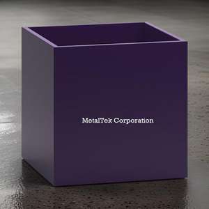 Boîte de jardinière en métal de fer de forme carrée cubique personnalisée manteau de poudre galvanisé résistant à bas prix pot de jardin décoratif utilisation au sol - Product Image 2