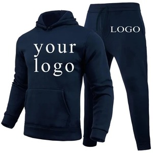 Su propio logotipo de marca de diseño/imagen personalizada en cualquier lugar hombres mujeres DIY sudaderas con capucha y pantalones conjunto moda nuevo - Product Image 5