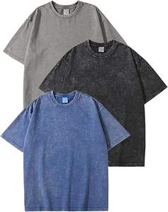 Camisetas de lavado ácido para hombre de algodón 100%, diseño personalizable transpirable y cómodo de Pakistán para adultos y niños a la venta - Product Image 6