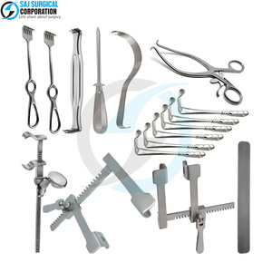 Juego de instrumentos quirúrgicos abdominales ecológicos de acero inoxidable con etiqueta privada - Product Image 1