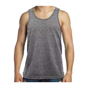 Camiseta sin mangas en blanco para hombre de verano 2025, camiseta informal transpirable para deportes de calle, Fitness para correr, camiseta sin mangas fina - Product Image 3